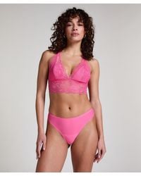 Hunkemöller - Invisible String Lace Back - Lyst