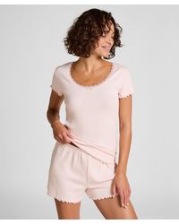 Hunkemöller - Pointelle Short - Lyst