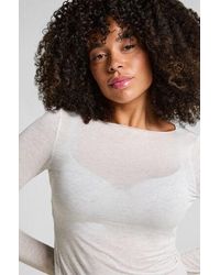 Hunkemöller - Super Soft Boatneck Shirt With Cashmere - Lyst