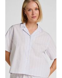 Hunkemöller - Striped Jacket Cotton - Lyst