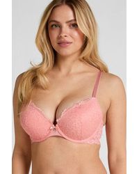 Hunkemöller - Voorgevormde Push-Up Beugel Bh Marine - Lyst