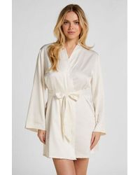 Hunkemöller - Kimono Bridal Satin - Lyst