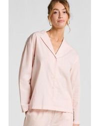 Hunkemöller - Pyjamatop Katoen Poplin - Lyst