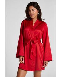 Hunkemöller - Satin Kimono - Lyst