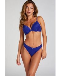 Hunkemöller - Marine Padded Underwired Push-Up Bra - Lyst