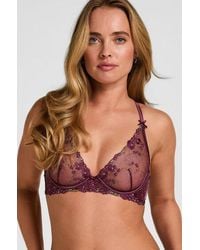 Hunkemöller - Non-Padded Underwired Longline Bra Peonie - Lyst