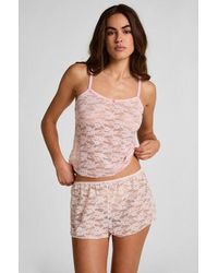 Hunkemöller - Short Allover Lace - Lyst