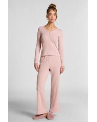 Hunkemöller - Pyjamabroek Pointelle - Lyst