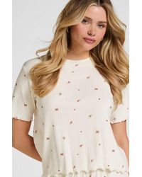 Hunkemöller - Pyjama Top Pointelle - Lyst
