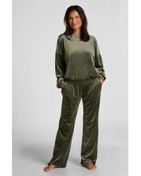 Hunkemöller - Velours Pyjama Pants - Lyst