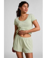 Hunkemöller - Pointelle Short - Lyst