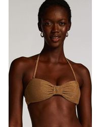 Hunkemöller - Goldie Shimmer Bandeau Bikini Top - Lyst