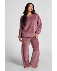 Hunkemöller - Pant Fluffy Fleece - Lyst