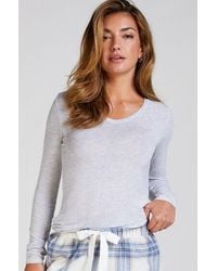 Hunkemöller - Long-Sleeved Pyjama Top - Lyst