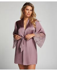 Hunkemöller - Kimono Satin - Lyst
