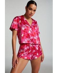Hunkemöller - Satin Pyjama Shorts - Lyst