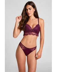 Hunkemöller - Highleg Thong Naomi - Lyst