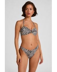 Hunkemöller - Highleg Bikini Bottom Leopard - Lyst