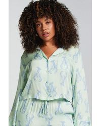 Hunkemöller - Satin Long-Sleeved Jacket - Lyst