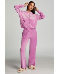 Hunkemöller - Tall Velours Pyjama Bottoms - Lyst