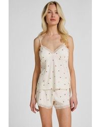 Hunkemöller - Pyjama Set Jersey Lace - Lyst