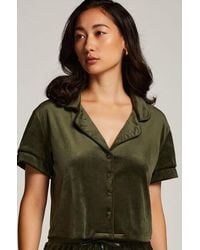 Hunkemöller - Short Sleeve Velour Jacket - Lyst