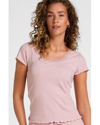 Hunkemöller - Pyjama Top Jersey Rib - Lyst
