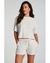 Hunkemöller - Velvet Pocket Shorts - Lyst