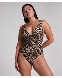 Hunkemöller - Shaping Badeanzug Luxe Animalia - Lyst