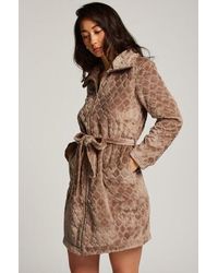 Hunkemöller - Zip Fleece Bathrobe - Lyst
