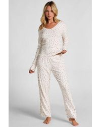 Hunkemöller - Ribbed Pyjama Pants - Lyst