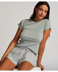 Hunkemöller - Short Sleeve Cotton Shirt - Lyst