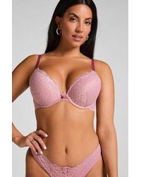 Hunkemöller - Voorgevormde Push-up Beugel Bh Marine - Lyst