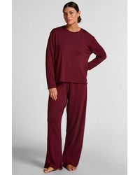 Hunkemöller - Pyjama Pant Loose Pointelle - Lyst