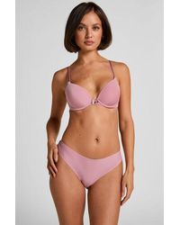 Hunkemöller - Lace Back Invisible Thong - Lyst