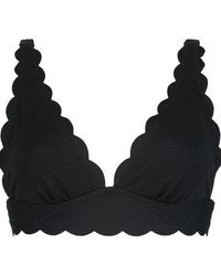Hunkemöller - Scallop Triangle Bikini Top - Lyst