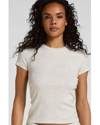 Hunkemöller - Shortsleeved Pyjama Top - Lyst