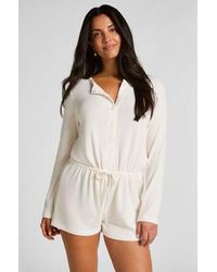 Hunkemöller - Onesie Short Jersey Rib - Lyst