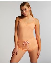 Hunkemöller - Ribbed Lace Shorts - Lyst