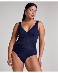 Hunkemöller - Badpak Shaping Shell Mesh - Lyst
