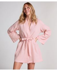 Hunkemöller - Mousseline Badjas Kort - Lyst
