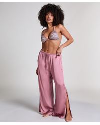 Hunkemöller - Pantalón satinado para playa - Lyst