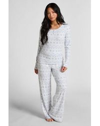 Hunkemöller - Pyjamaset Jersey Fairisle - Lyst