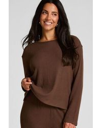 Hunkemöller - Jersey Long-Sleeved Pyjama Top - Lyst