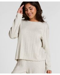 Hunkemöller - Pyjama Top Loose Pointelle - Lyst
