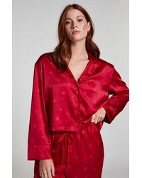 Hunkemöller - Satin Long-Sleeved Jacket - Lyst