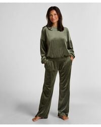 Hunkemöller - Pyjamahose aus Samt - Lyst