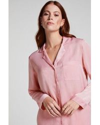 Hunkemöller - Satin Long-Sleeved Jacket - Lyst