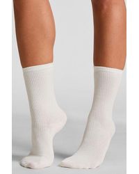 Hunkemöller - Rib Modal Crew Socks - Lyst