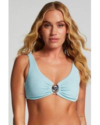 Hunkemöller - Crinkle Bikini Crop Top - Lyst